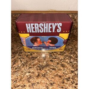 vintage-style Hershey's Recipe Tin Storage Box